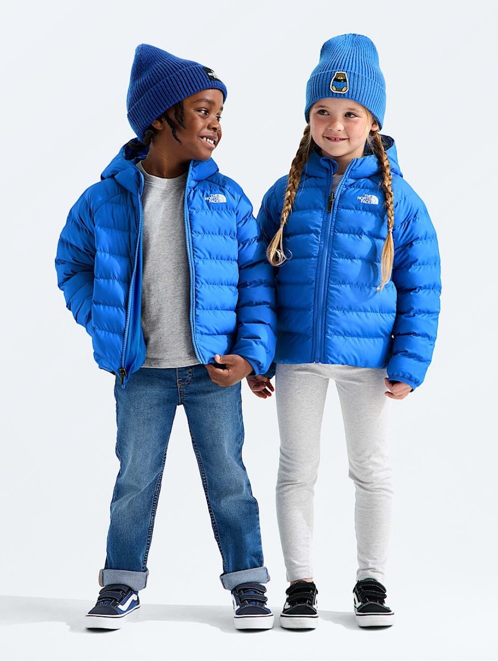 The North Face Kids’ Reversible Perrito Hooded Jacket, Size 6, Active Blue